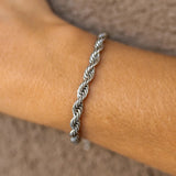 Silver Solace bracelet by ALCO, a stylish jewelry accessory featuring a sleek design and modern craftsmanship.
