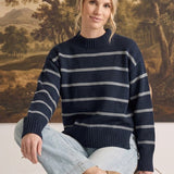 Striped Relaxed Fit Sweater