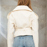 Studio Modern Wrap Jacket Ivory