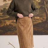Suede A Line Skirt