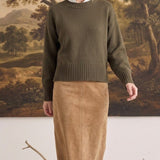 Suede A Line Skirt