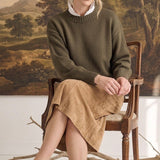 Suede A Line Skirt