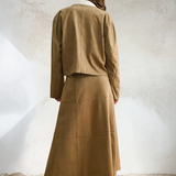 Suede Cropped Jacket