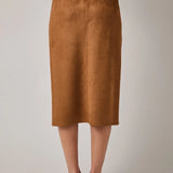 Suede Maxi Skirt