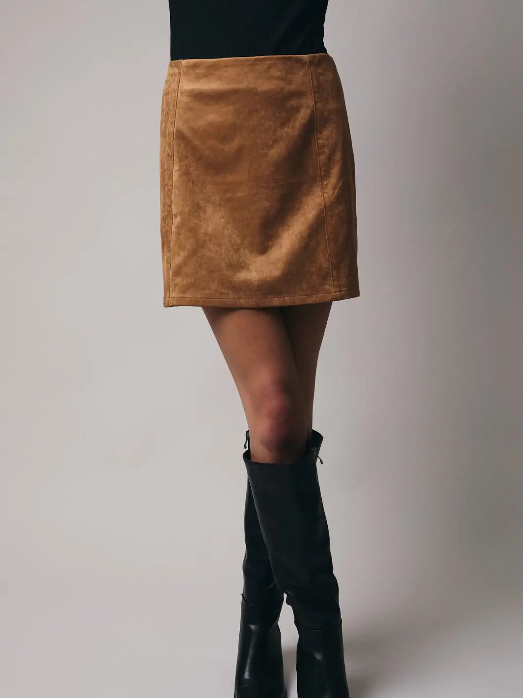 Suede Mini Skirt