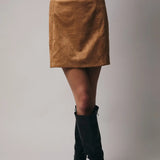 Suede Mini Skirt