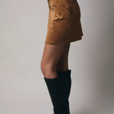 Suede Mini Skirt