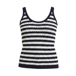 Be Cool textured stripe knit tank sweater, sleeveless top with a stylish striped pattern, lightweight and comfortable for casual wear.