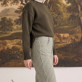 The Alyssa Gingham Barrel Pants