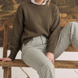 The Alyssa Gingham Barrel Pants