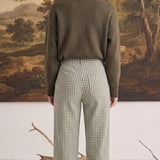 The Alyssa Gingham Barrel Pants