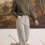 The Alyssa Gingham Barrel Pants