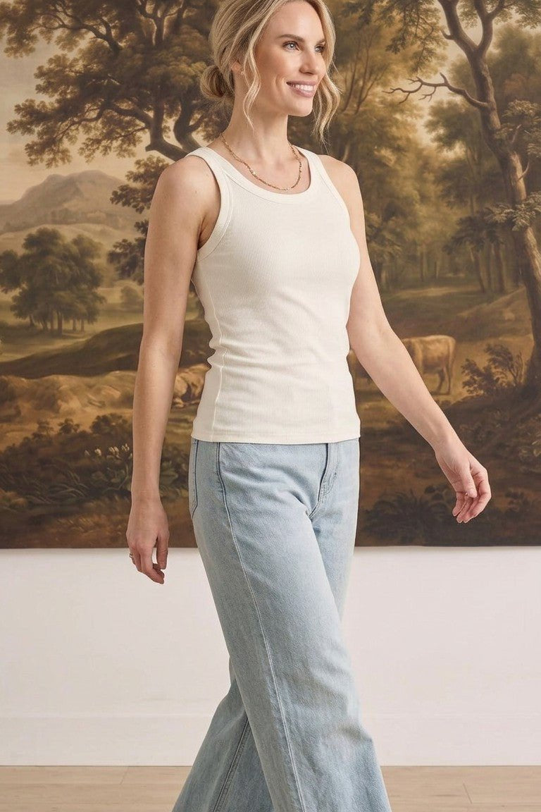 The Ellie Bra Free Tank White