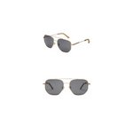 Gold and grey The Highway sunglasses by Z Supply featuring stylish, oversized frames and tinted lenses for a trendy look.