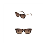 Brown tortoise gradient The Lookout sunglasses by Z Supply, stylish accessories with rounded frames and tinted lenses.