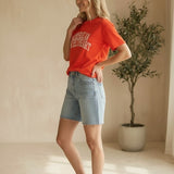 Z Supply Ruth Sweetheart Tee, a basic graphic cotton top with a relaxed fit, featuring a heart graphic on the front.