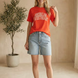 Z Supply Ruth Sweetheart Tee, a casual graphic top featuring a relaxed fit and a heart design on soft fabric.
