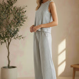 Z Supply Scout Striped Pants in Eclipse, stylish bottom with bold striped pattern and relaxed fit, perfect for casual wear.