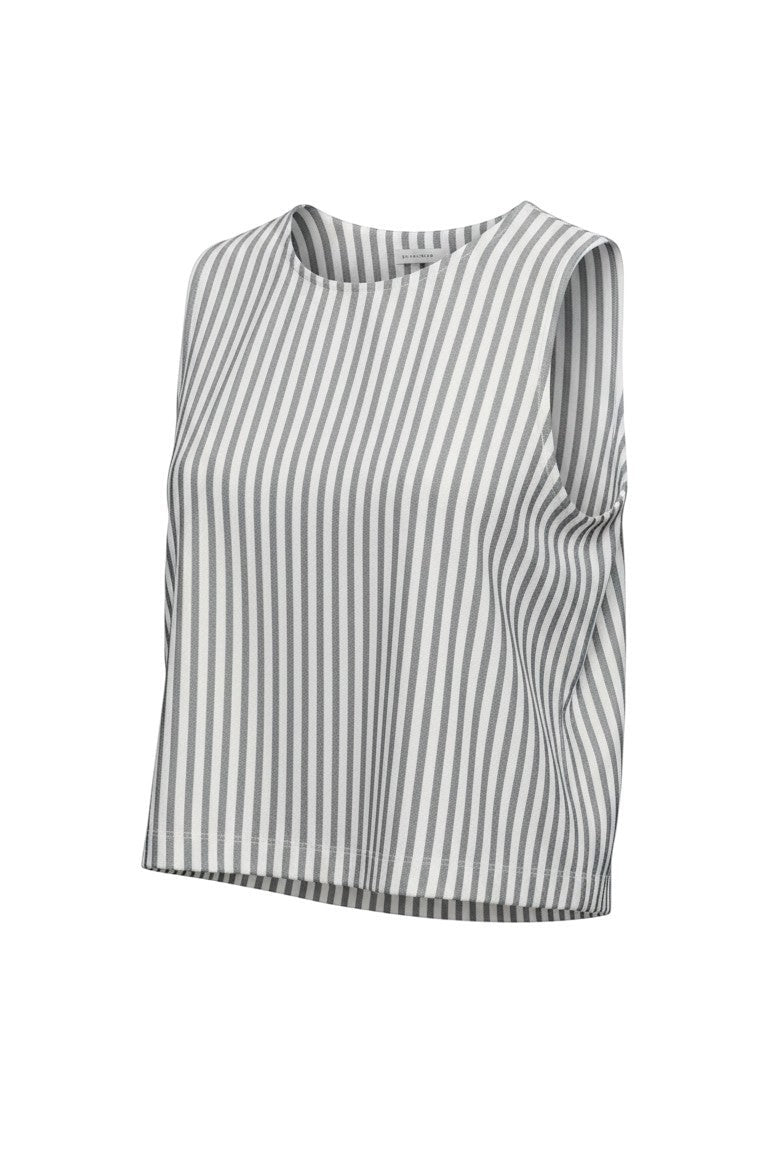 Z Supply Scout Striped Top, a casual tank with navy and white stripes, perfect for everyday wear and relaxed style.