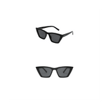 Polished black and grey Z Supply Villa sunglasses with rounded frames and tinted lenses, stylish accessory for sun protection.