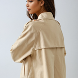 Half Trench Double Button Jacket
