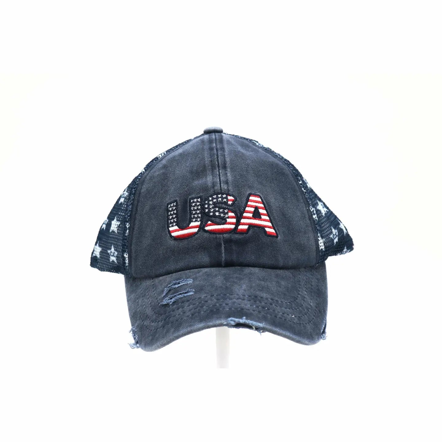Distressed American USA Cap