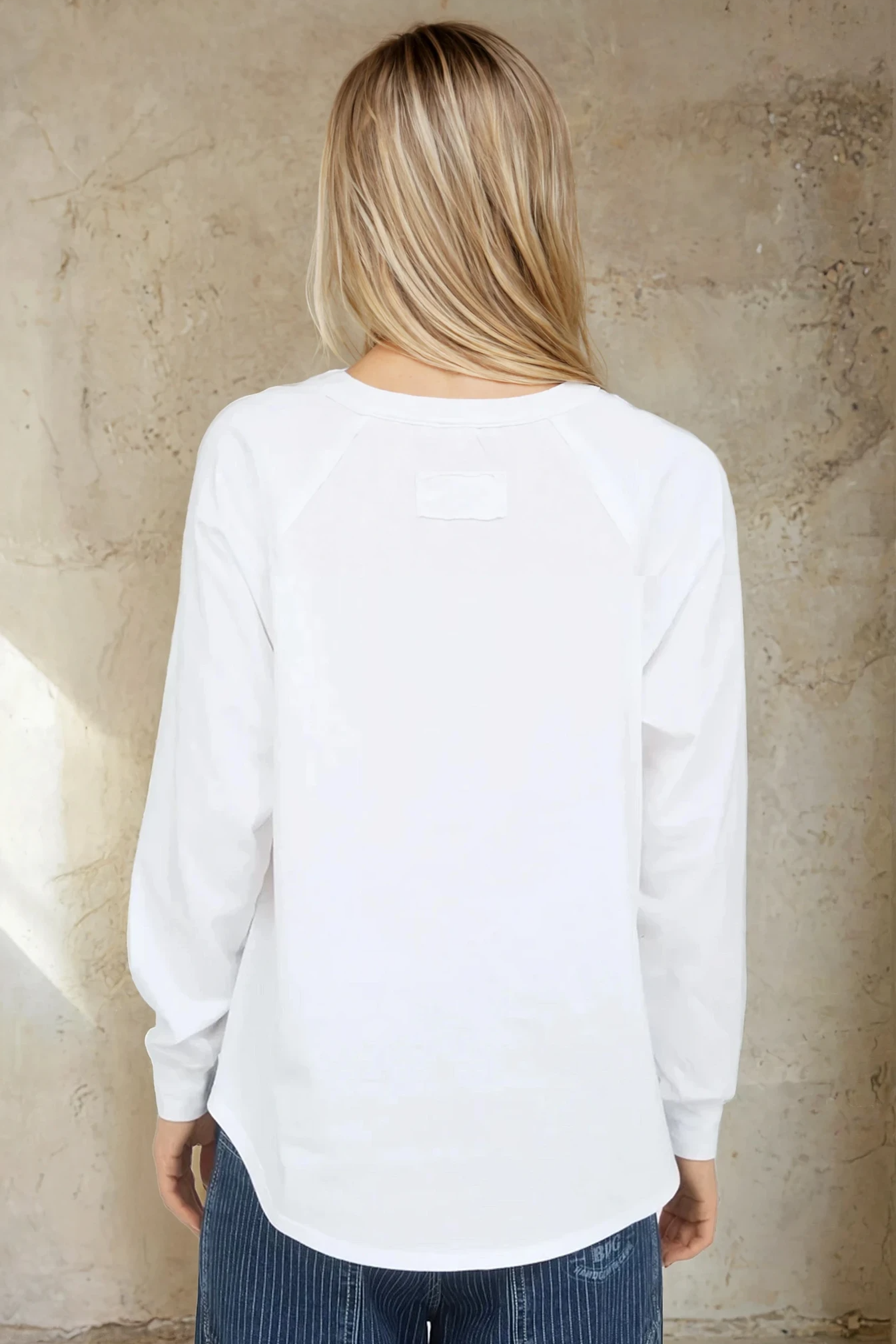 USA Graphic Knit Top White