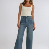 High Waisted Utility Jeans
