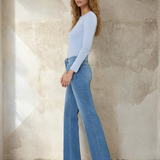 High Rise Relaxed Flare Jeans