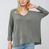 V-Neck Dolman Sleeve Sweater
