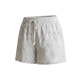 Wishlist Julia Floral Shorts in grey cotton with a drawstring waist and pockets, perfect casual bottoms for warm weather.