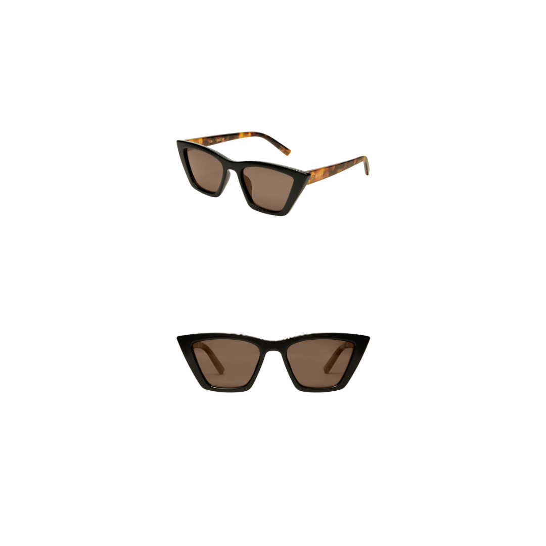 Polished black and grey Villa sunglasses by Z Supply, stylish accessories with sleek frame and tinted lenses.
