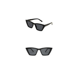 Polished black and grey Z Supply Villa sunglasses with rounded frames and tinted lenses, stylish accessory for sun protection.